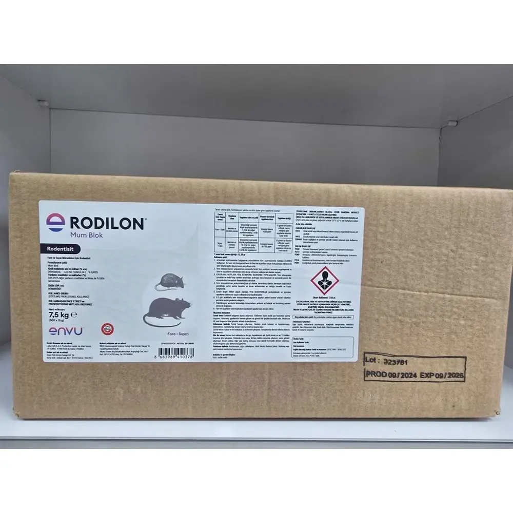 Bayer Rodilon Mum Blok Fare Pasta Zehiri | 7,5 KG