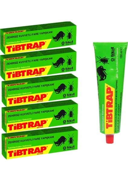 Tibtrap Zehirsiz Fare Yapışkanı 150 ml 5'li