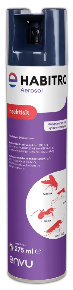 Bayer Envu Habitro Sivrisinek Karasinek Hamamböceği Karınca Etkili Sprey 275 ml
